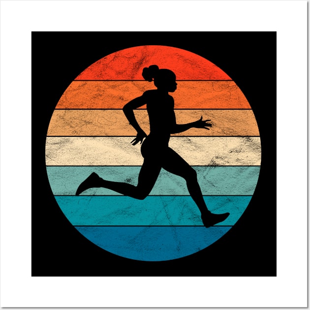 Vintage Female Runner Wall Art by ChadPill